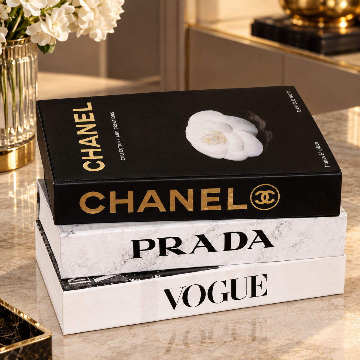 Set of 3 Decorative Books Container | PK LUXUS™