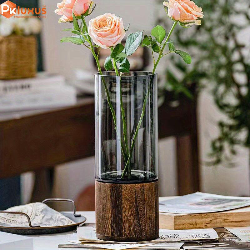High Quality Luxury Wood Glass Vase By PK LUXUS™ - PK LUXUS