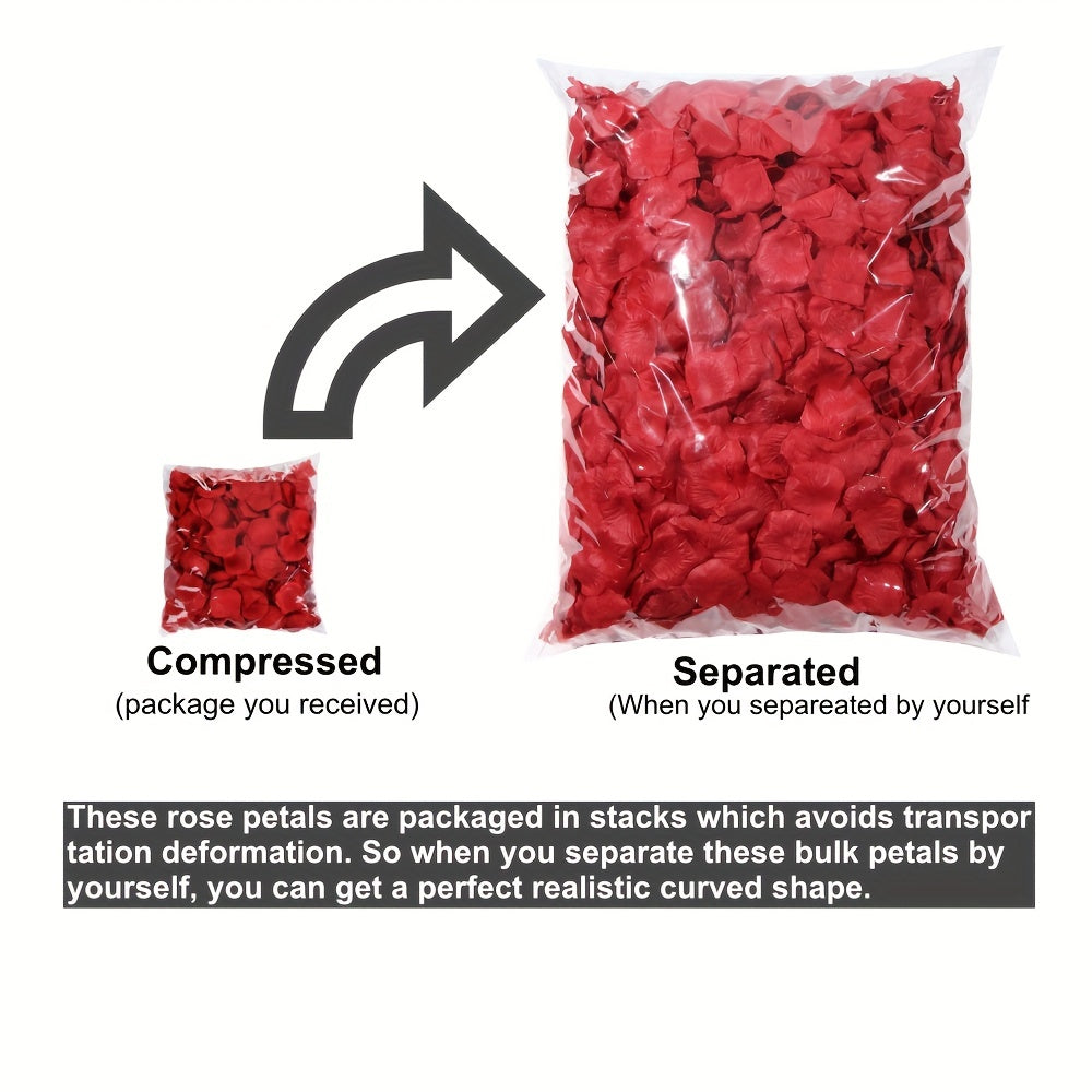 1200 Artificial Rose Petals for Romantic Nights By PK LUXUS™