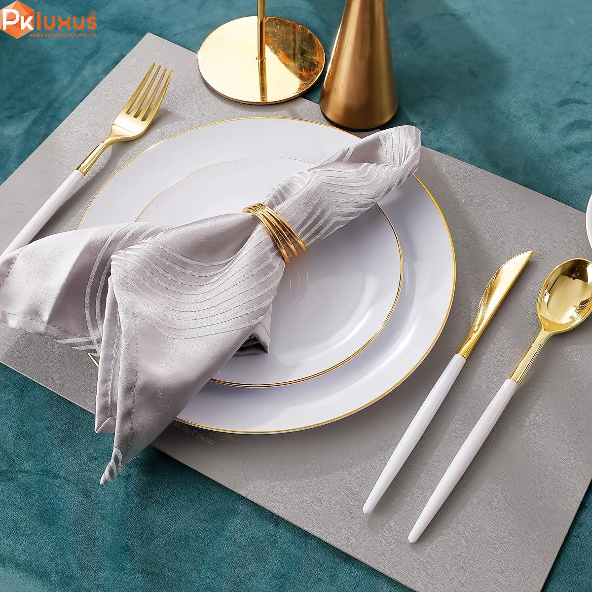 35 Pieces Utensils, 14 Plates - 21 Cutlery, The Perfect Choice for a Party By PK LUXUS™ - PK LUXUS
