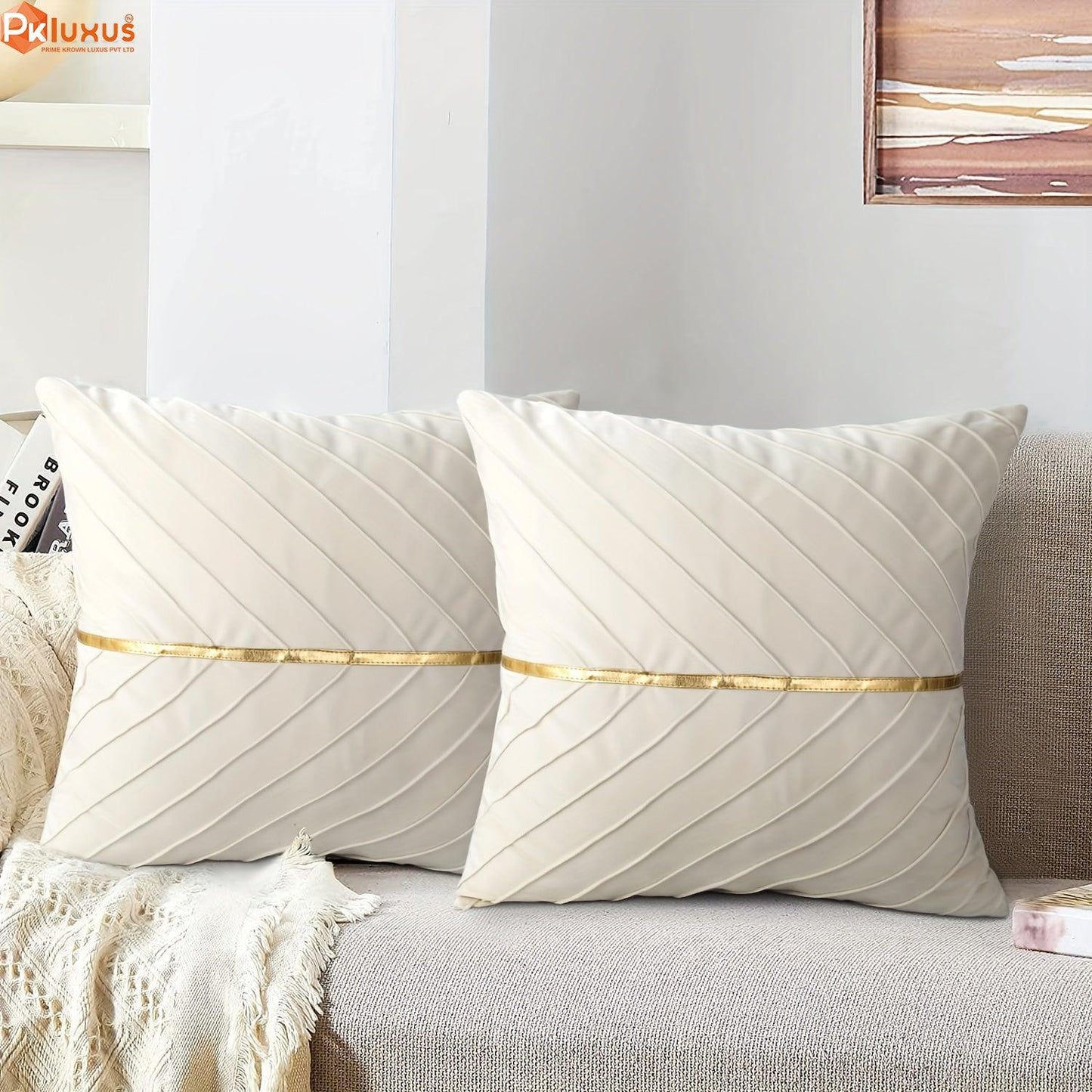 2pcs Ultra-Soft Velvet Throw Pillow Covers PK LUXUS™ - PK LUXUS