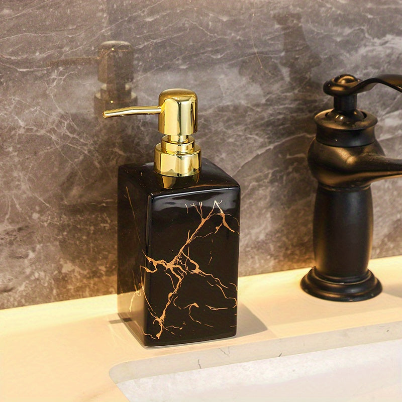 White & Gold High Quality Ceramic Refillable Soap Dispenser By PK LUXUS™
