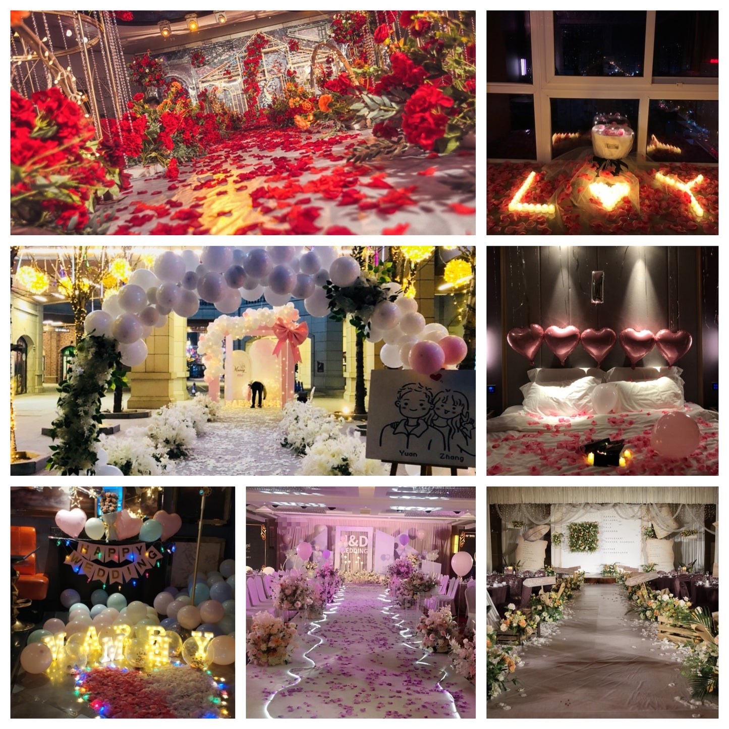 1200 Artificial Rose Petals for Romantic Nights By PK LUXUS™