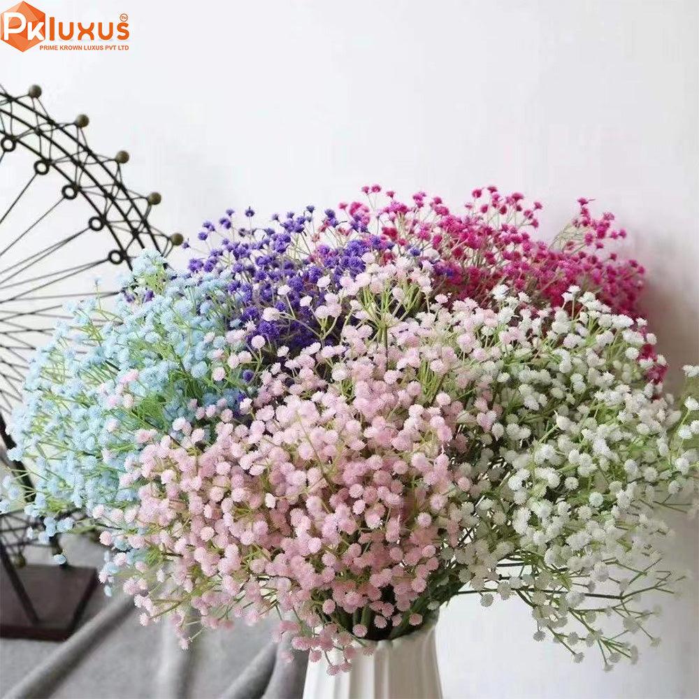 24-Inch 2 Stems of Baby's Breath Flowers (5 Colors) By PK LUXUS™ - PK LUXUS