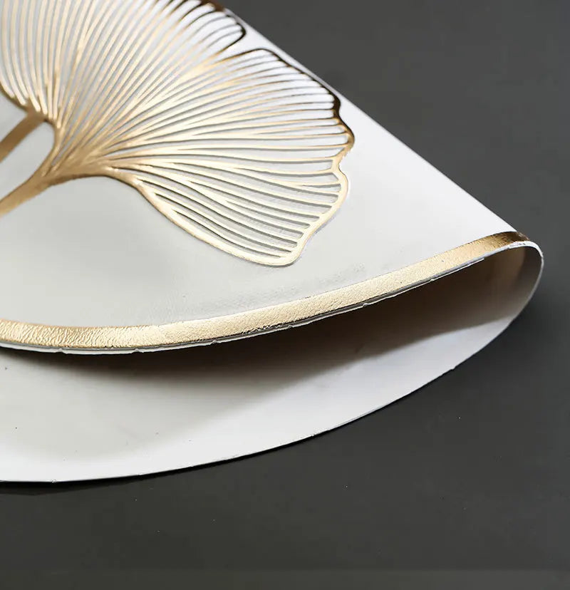 6/8/12pcs, Luxury PVC Placemats, Round Golden Table Pads By PK LUXUS™