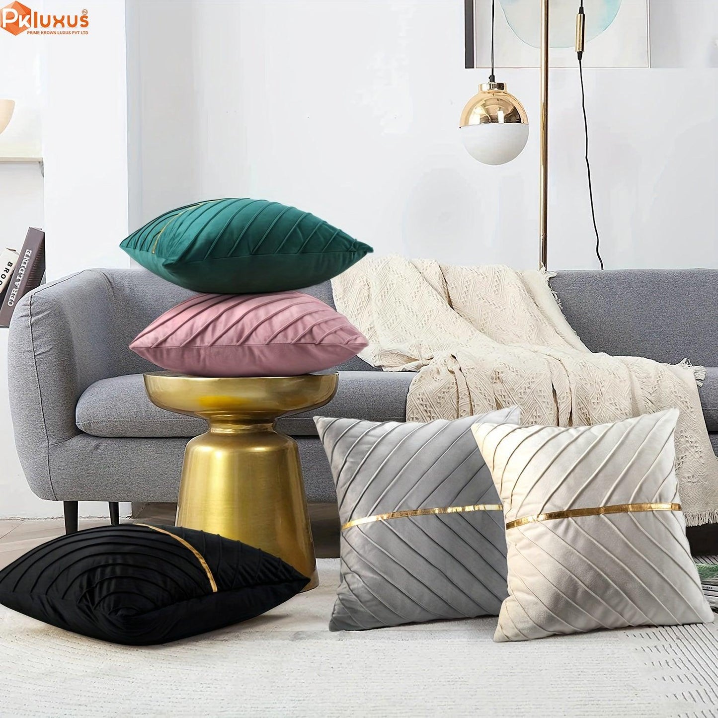 2pcs Ultra-Soft Velvet Throw Pillow Covers PK LUXUS™ - PK LUXUS