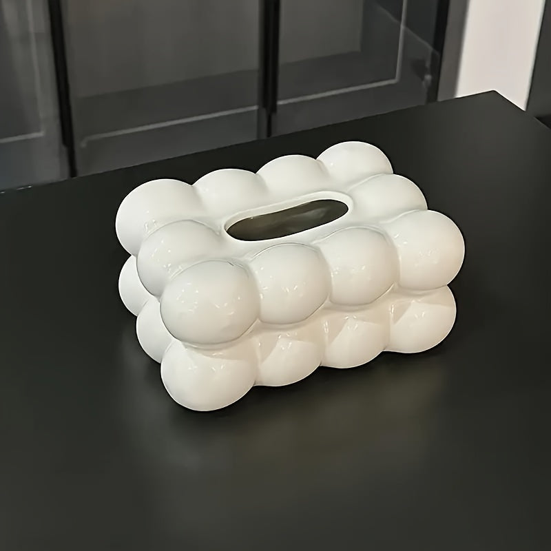 Luxury Cloud Style Ceramic Tissue Box By PK LUXUS™
