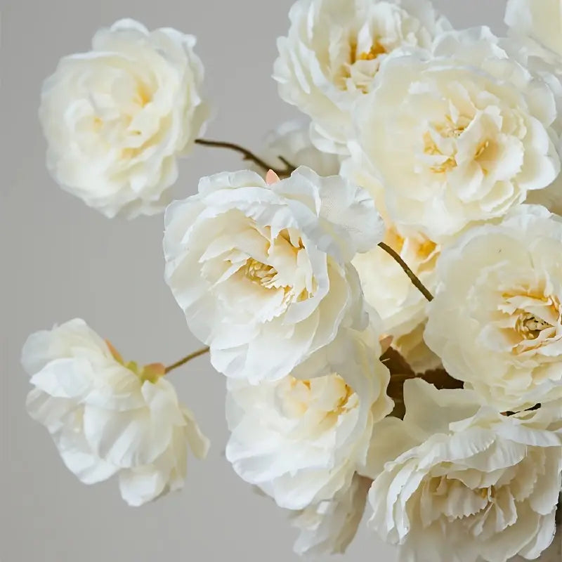 3 Stems Of 15 Peony Flowers Set By PK LUXUS™