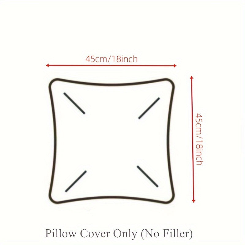 1pc Golden Printing Velvet Cushion Cover Decorative Super Soft By PK LUXUS™
