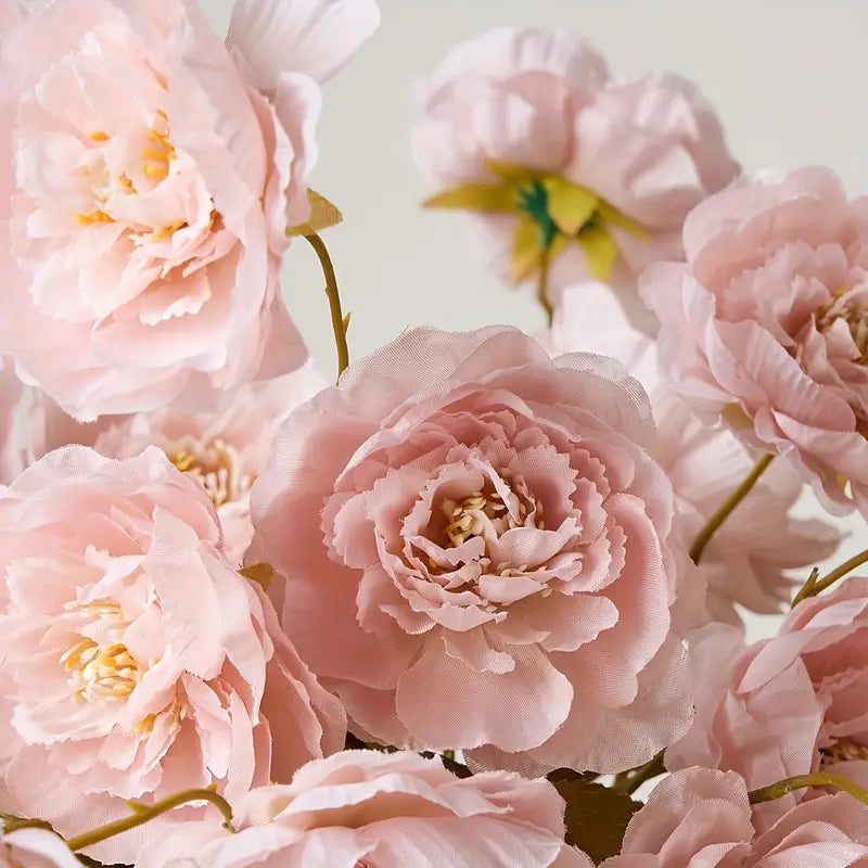 3 Stems Of 15 Peony Flowers Set By PK LUXUS™