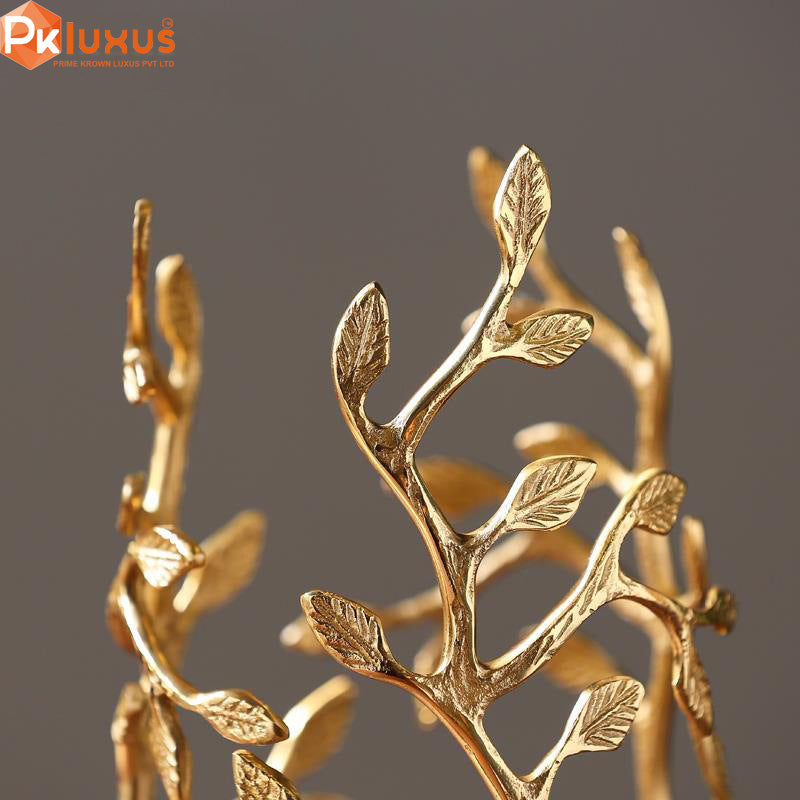 Glass Brass Vase / Brass Candle Holder By PK LUXUS™ - PK LUXUS