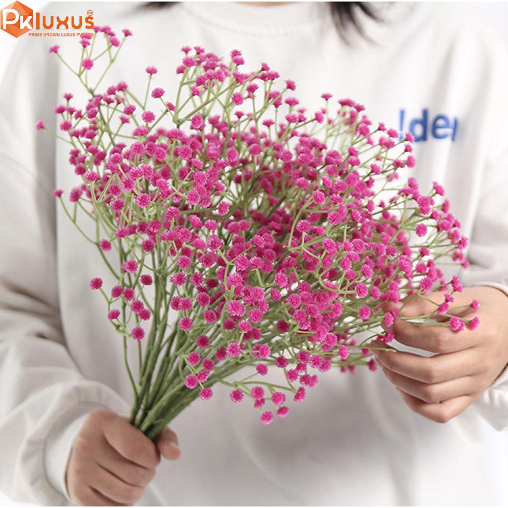 24-Inch 2 Stems of Baby's Breath Flowers (5 Colors) By PK LUXUS™ - PK LUXUS