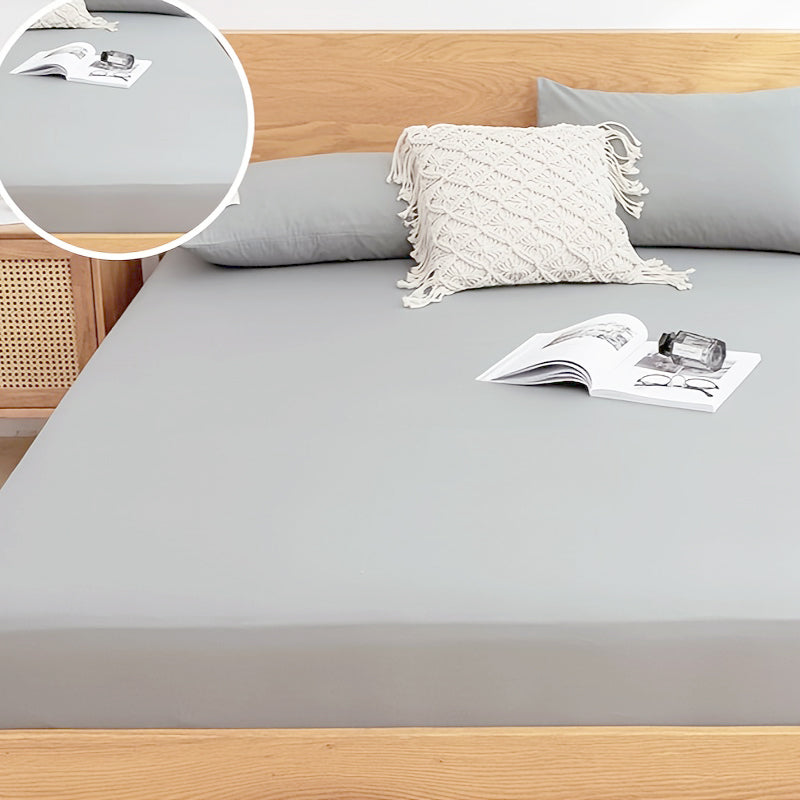 Deep Pocket Design for Secure Fit Soft & Cozy Solid Color Fitted Sheet By PK LUXUS™