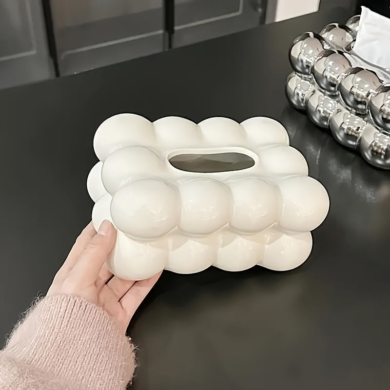 Luxury Cloud Style Ceramic Tissue Box By PK LUXUS™