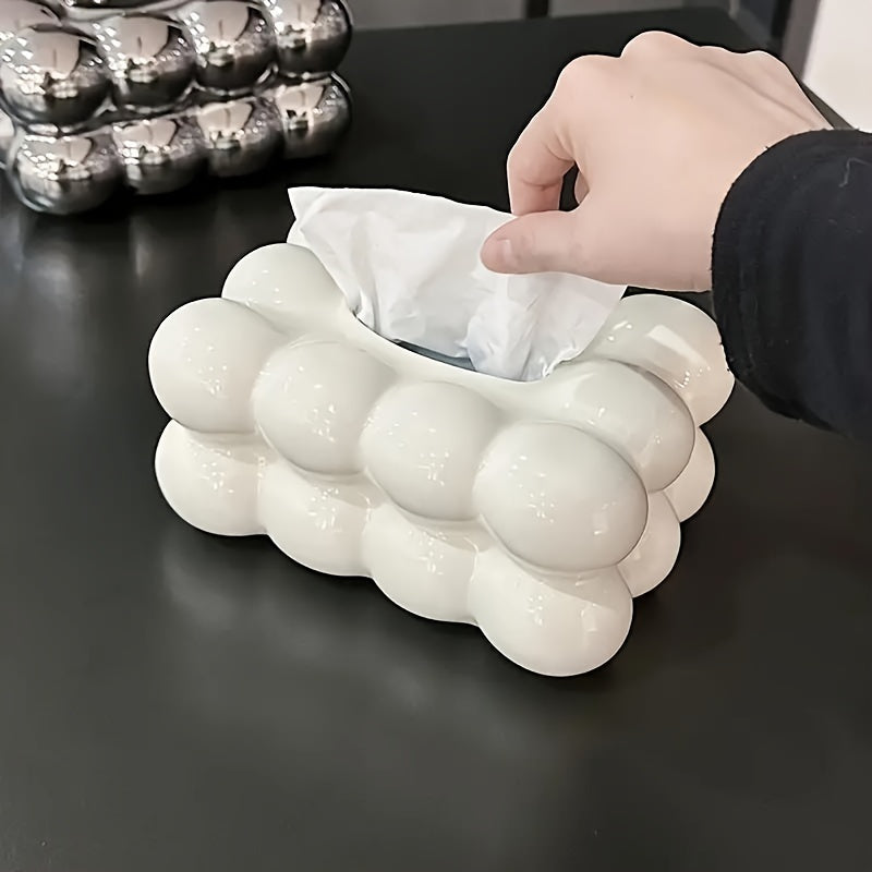 Luxury Cloud Style Ceramic Tissue Box By PK LUXUS™