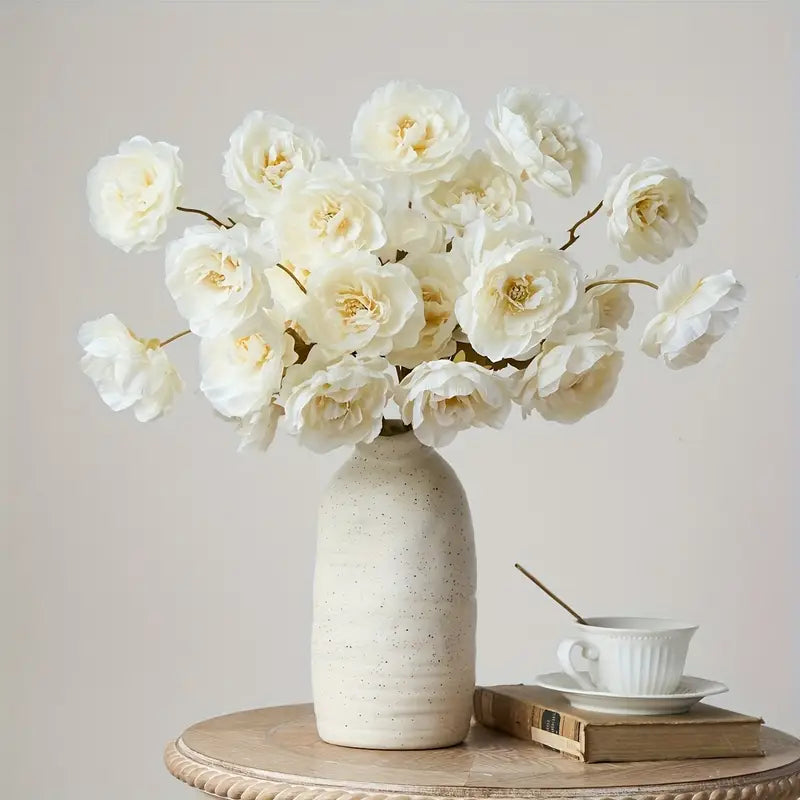 3 Stems Of 15 Peony Flowers Set By PK LUXUS™
