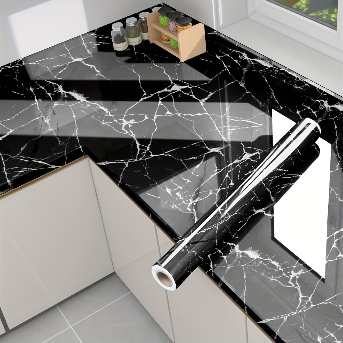 Premium White Marble Pattern Self-Adhesive Wallpaper By PK LUXUS™