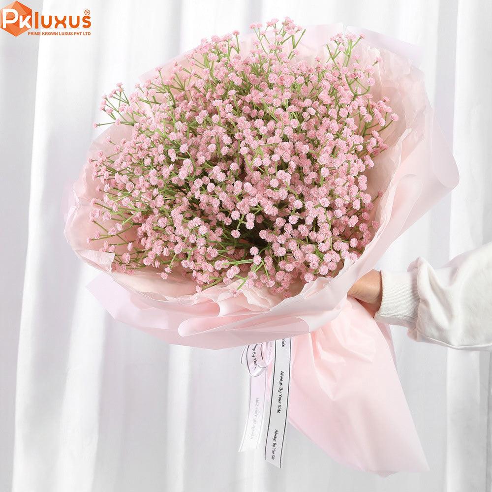 24-Inch 2 Stems of Baby's Breath Flowers (5 Colors) By PK LUXUS™ - PK LUXUS