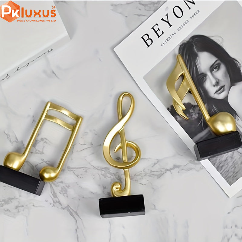 Set of 3 Music Note Icon Statues By PK LUXUS™