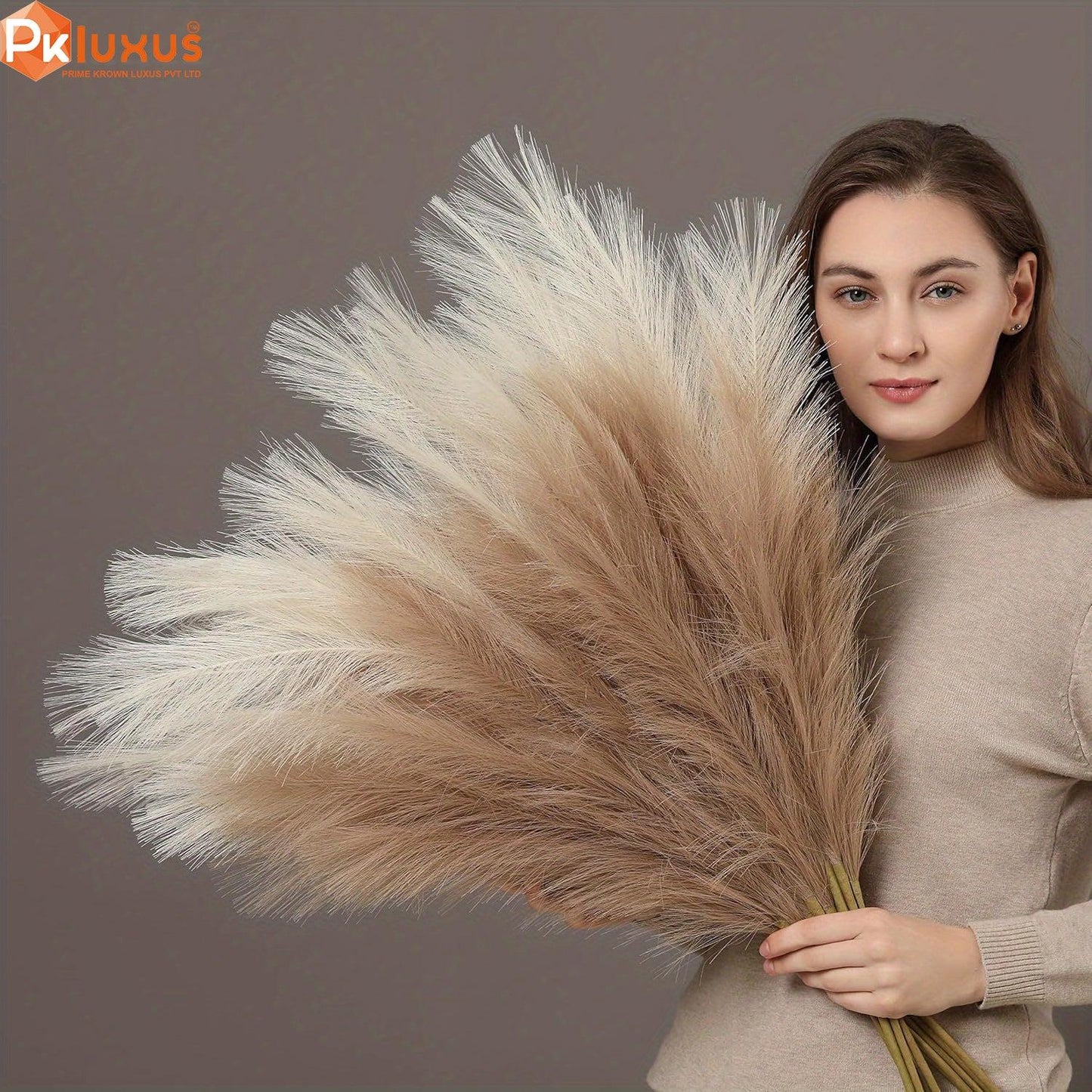 4pcs Artificial Pampas Grass – Tall, Fluffy, and Stylish by PK LUXUS™ - PK LUXUS