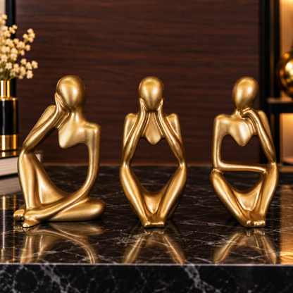 Set of 3 Thinking Mannequin Statues By PK LUXUS™