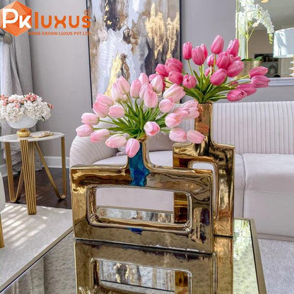 High Quality Pink Tulip Flowers For Vase and Home Decoration By PK LUXUS™ - PK LUXUS