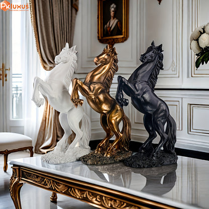 Luxury Golden Horse Statue With High Details By PK LUXUS™