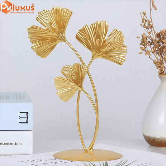 Gold Ginkgo Leaf Statue | Table Decoration | PK LUXUS™ - PK LUXUS