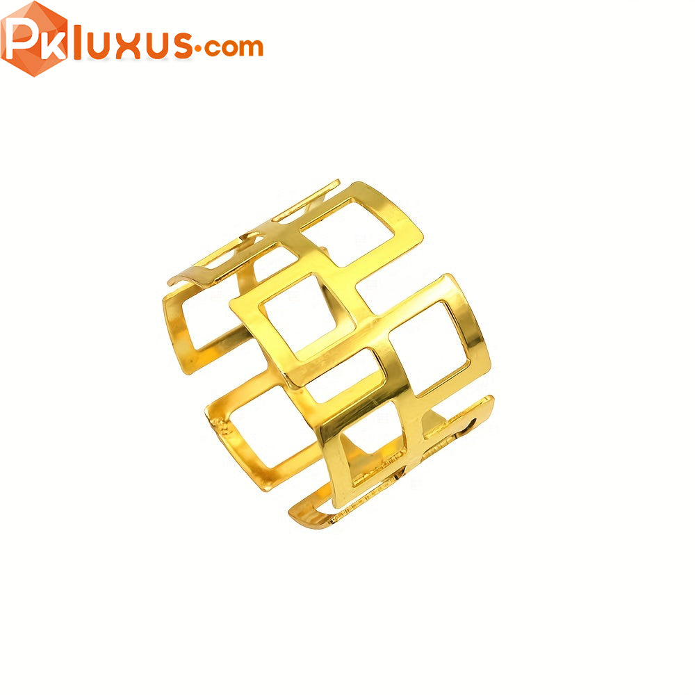 Set Of 6 Luxurious Napkin Rings In The Shape Of The Great Wall By PK LUXUS™ - PK LUXUS