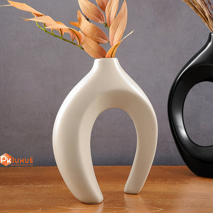 Set of 2 Creative Couple Resin Vases, Large and Medium Sizes By PK LUXUS™