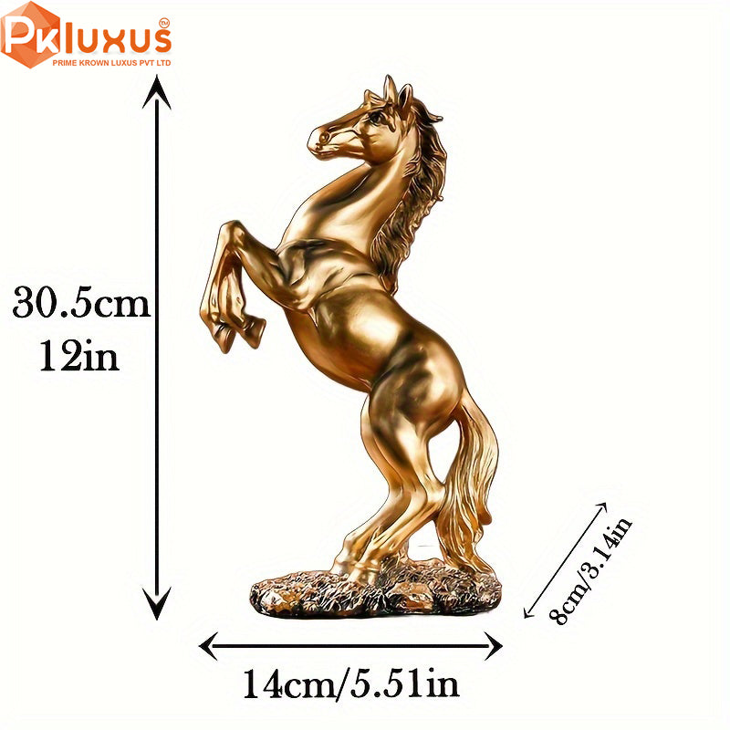 Luxury Golden Horse Statue With High Details By PK LUXUS™