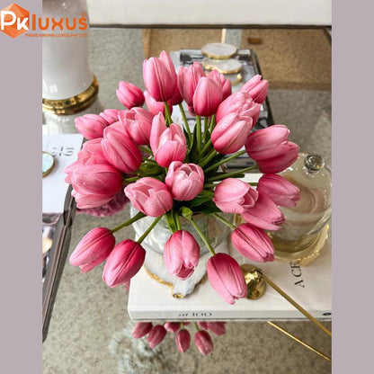 High Quality Pink Tulip Flowers For Vase and Home Decoration By PK LUXUS™ - PK LUXUS