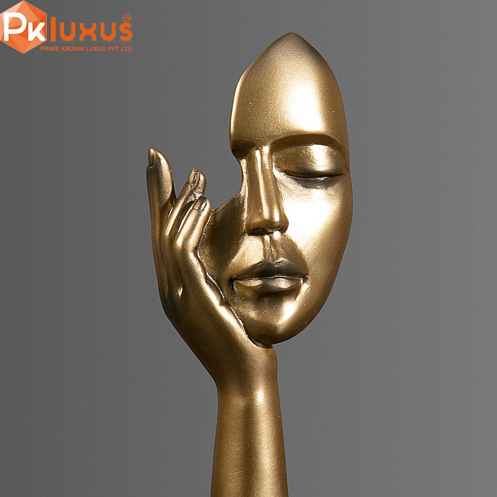Hand On Face Sculpture Statues by PK LUXUS™ - PK LUXUS