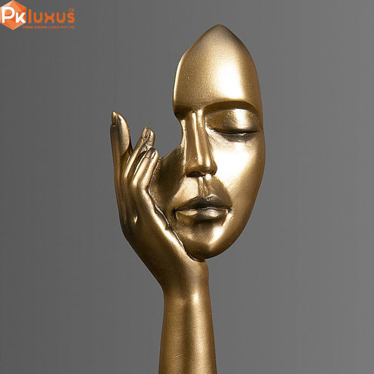 Set of 3 Hand On Face Sculpture Statues by PK LUXUS™ - PK LUXUS