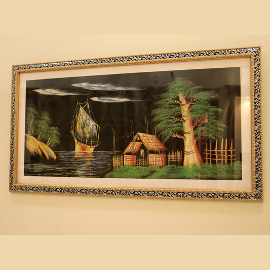 14x25 Inches Scenery Art Painted Drawing By PK LUXUS™