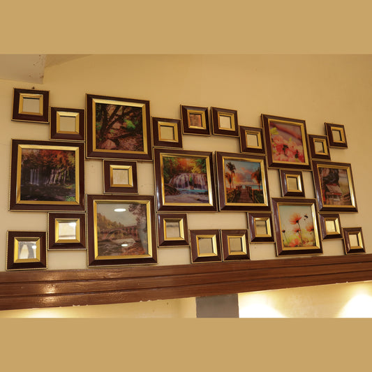 16x40 Inches Multi Scenery Art Paintings Drawing Frames By PK LUXUS™