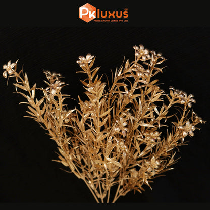 Golden Small Leaves Bunch For Small Vase & Jars | PK LUXUS™ - PK LUXUS