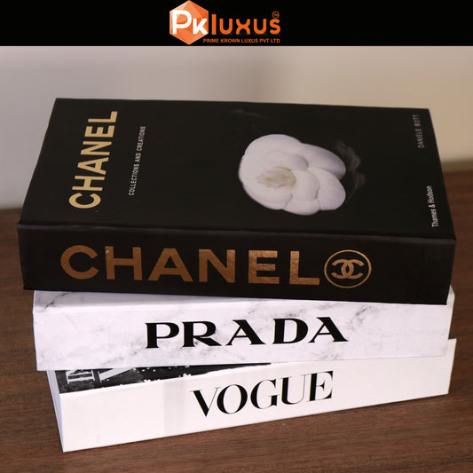 Set of 3 Decorative Books Container | PK LUXUS™