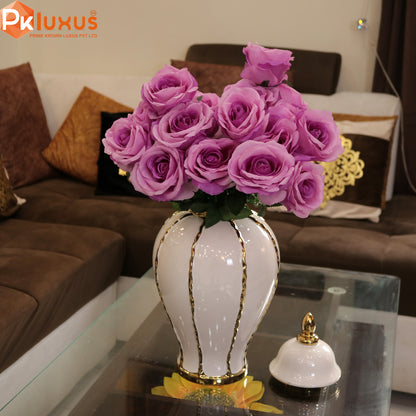 18 Inches Purple Roses Bunch | PK LUXUS™ - PK LUXUS