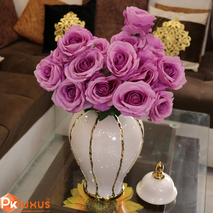 18 Inches Purple Roses Bunch | PK LUXUS™ - PK LUXUS