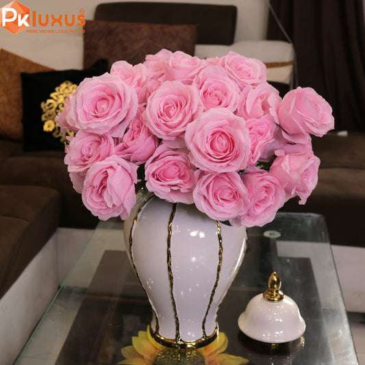 18 Inches Pink Roses Bunch | PK LUXUS™