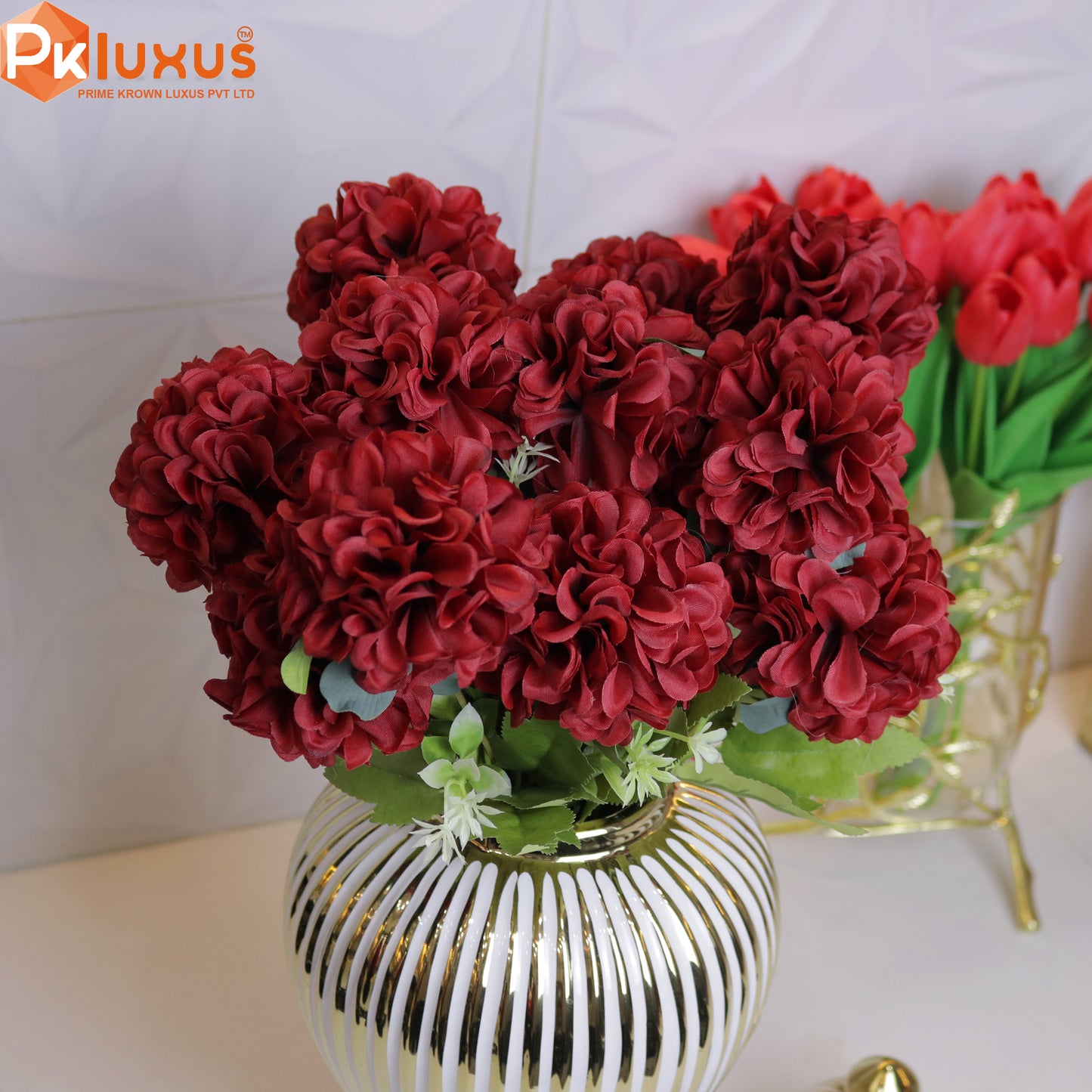 Hydrangeas Bunch Of 7 Balls | Flower For Vase | PK LUXUS™ - PK LUXUS