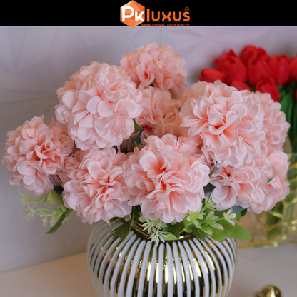 24-inch Pink Hydrangeas Ball Flowers By PK LUXUS™ - PK LUXUS