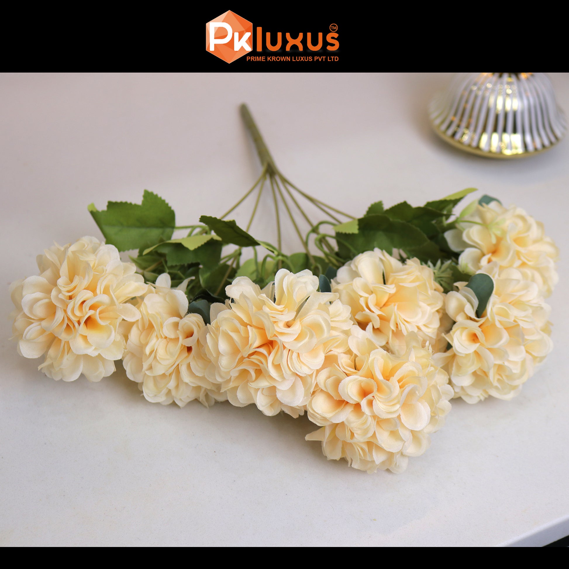 Hydrangeas Bunch Of 7 Balls | Flower For Vase | PK LUXUS™ - PK LUXUS