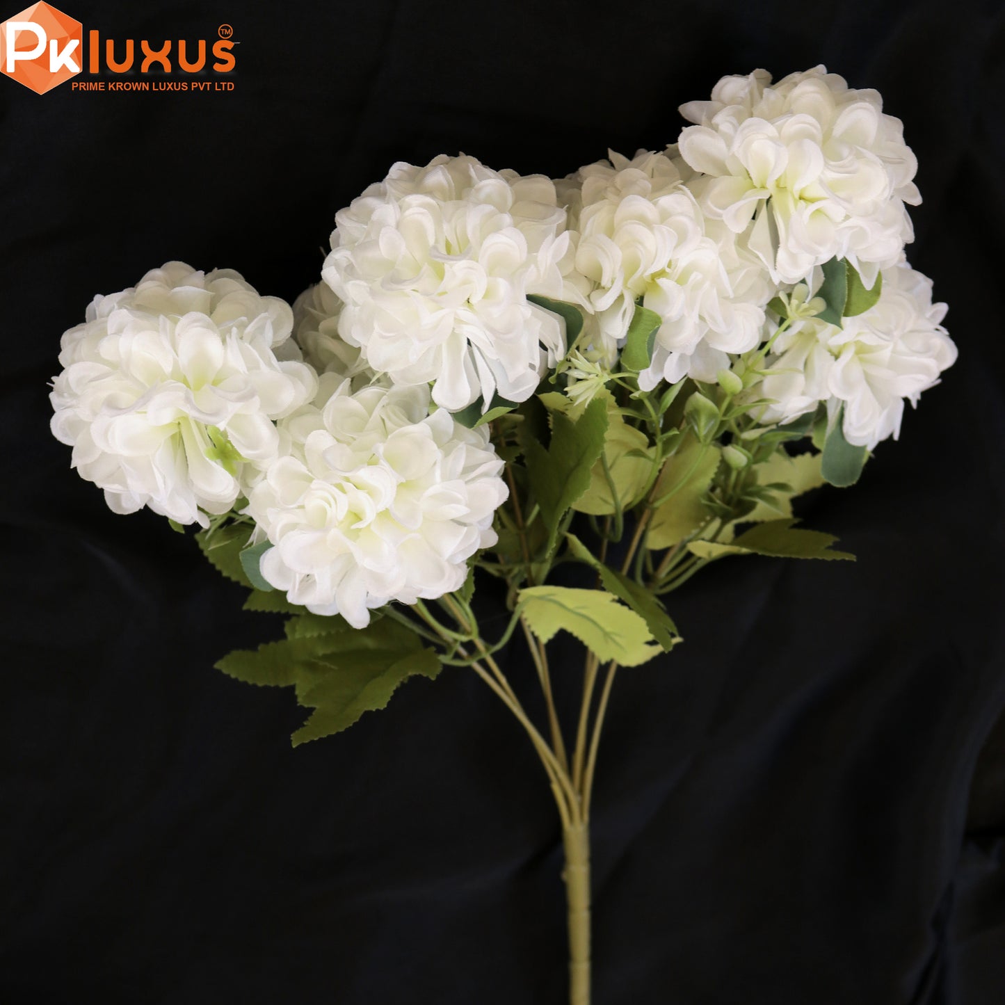 24-inch White Hydrangeas Ball Flowers By PK LUXUS™ - PK LUXUS