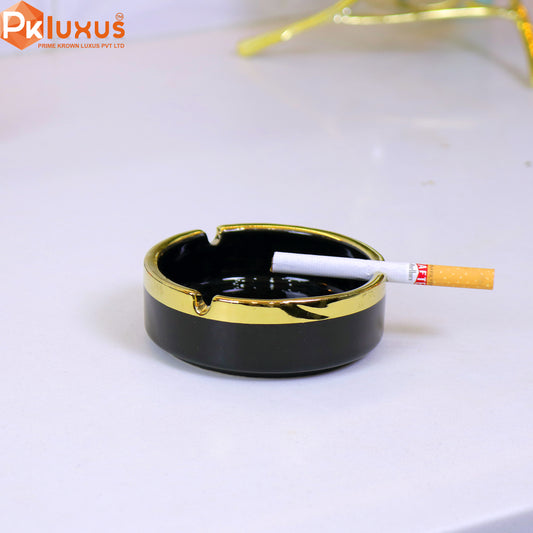 Luxury Black & Golden Ashtray By PK LUXUS™