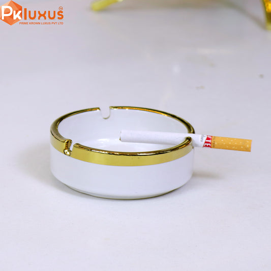 Luxury White & Golden Ashtray By PK LUXUS™
