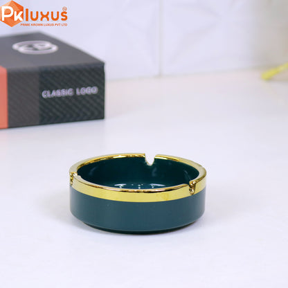 Luxury Sea Green & Golden Ashtray By PK LUXUS™ - PK LUXUS