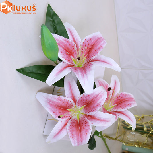 40-Inch Real Touch Lily Flower Stem ( 2 Colors) By PK LUXUS™