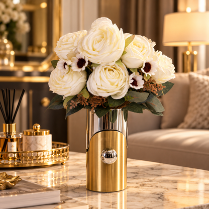 Artificial Rose & Daisy Mixed Bouquet – Available in 3 Colors | By PK LUXUS™